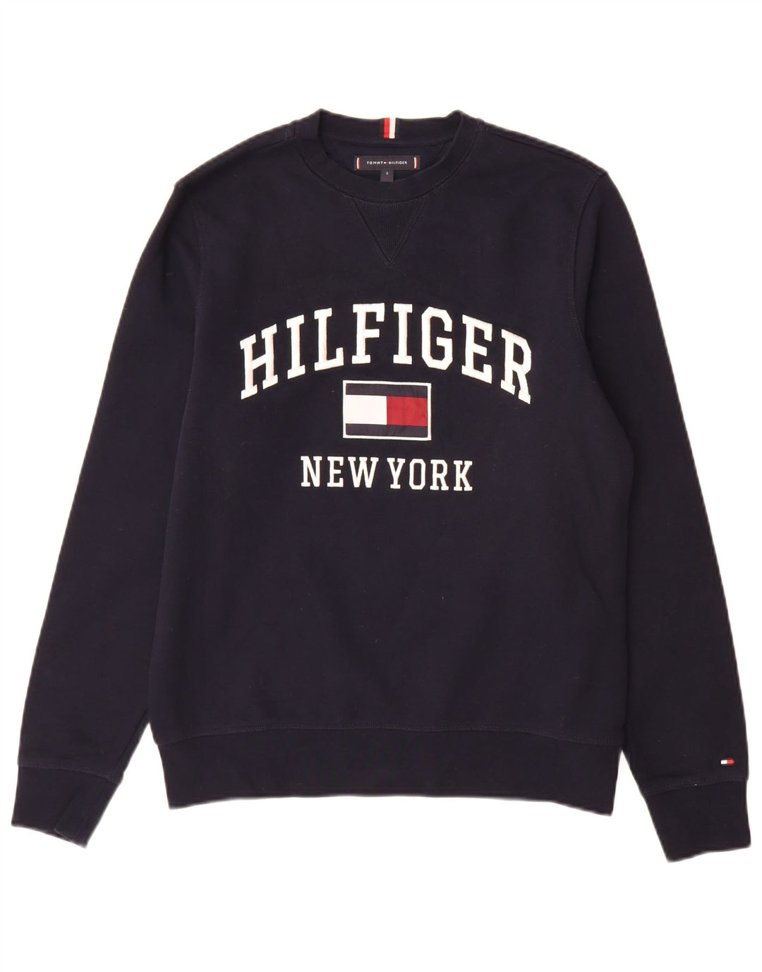 Tommy Hilfiger Grafisk sweatshirt til mænd, lille marineblå bomuld
