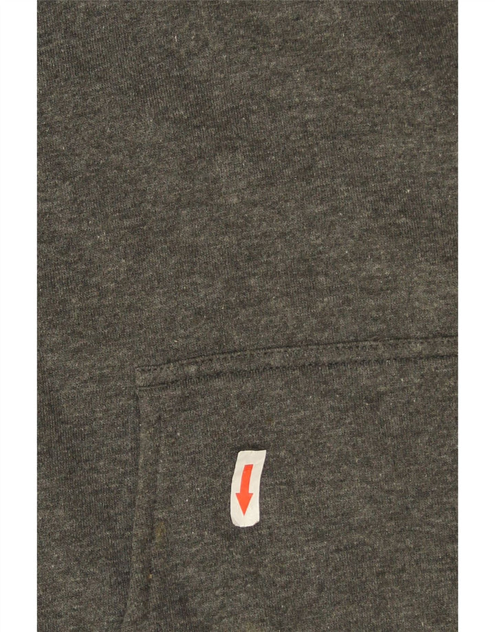 Nike grafisk oversized hættetrøjetrøje til kvinder US 8/10 mellemgrå bomuld