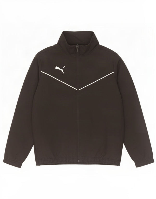 Puma Boys Tracksuit Top Jacket 11-12 Years Black Polyester