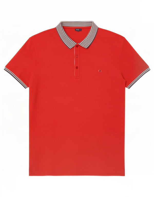 Trussardi Jeans Polo Shirt til mænd XL Rød Bomuld