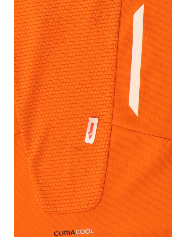 Adidas Herre Clima 365 T-Shirt Top Stor Orange Colourblock Polyester