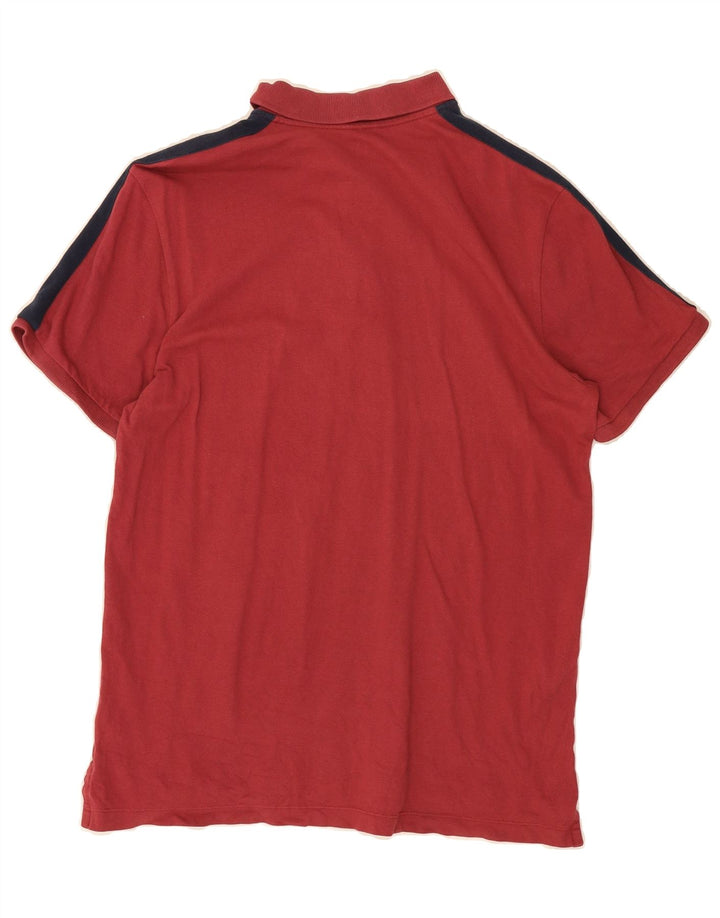 GAP Mens Graphic Polo Shirt Medium Red Vintage Gap and Second-Hand Gap from Messina Hembry 