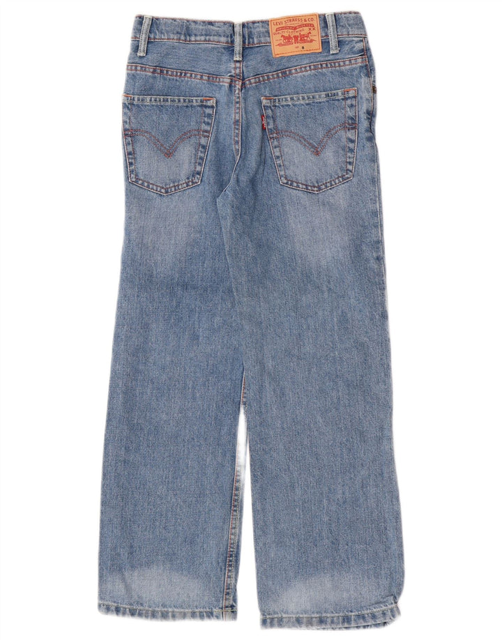 Levi's Boys Straight Jeans 7-8 år W24 L23 Blå Bomuld