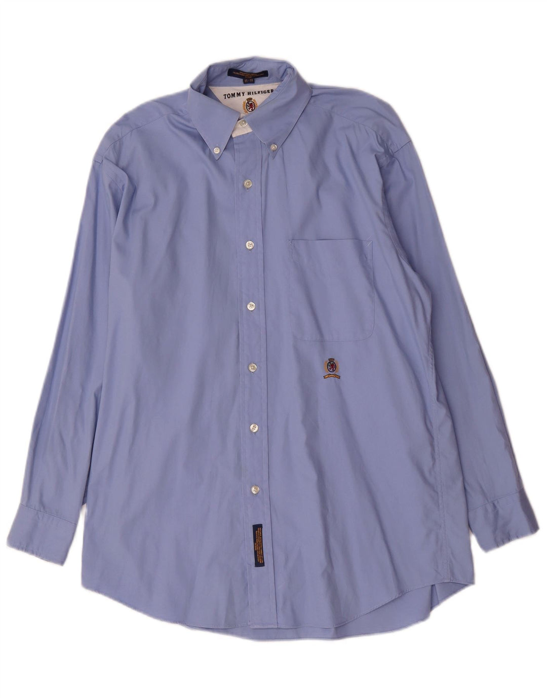 Tommy Hilfiger Herreskjorte str. 15 Medium Blå Bomuld