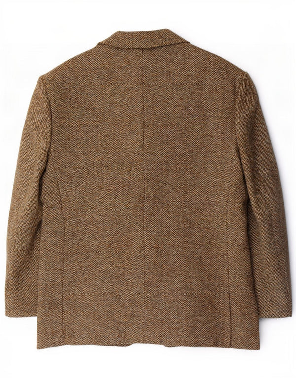 Harris Tweed Herre 2 Button Blazer Jacket IT 46 3XL Brun Flecked