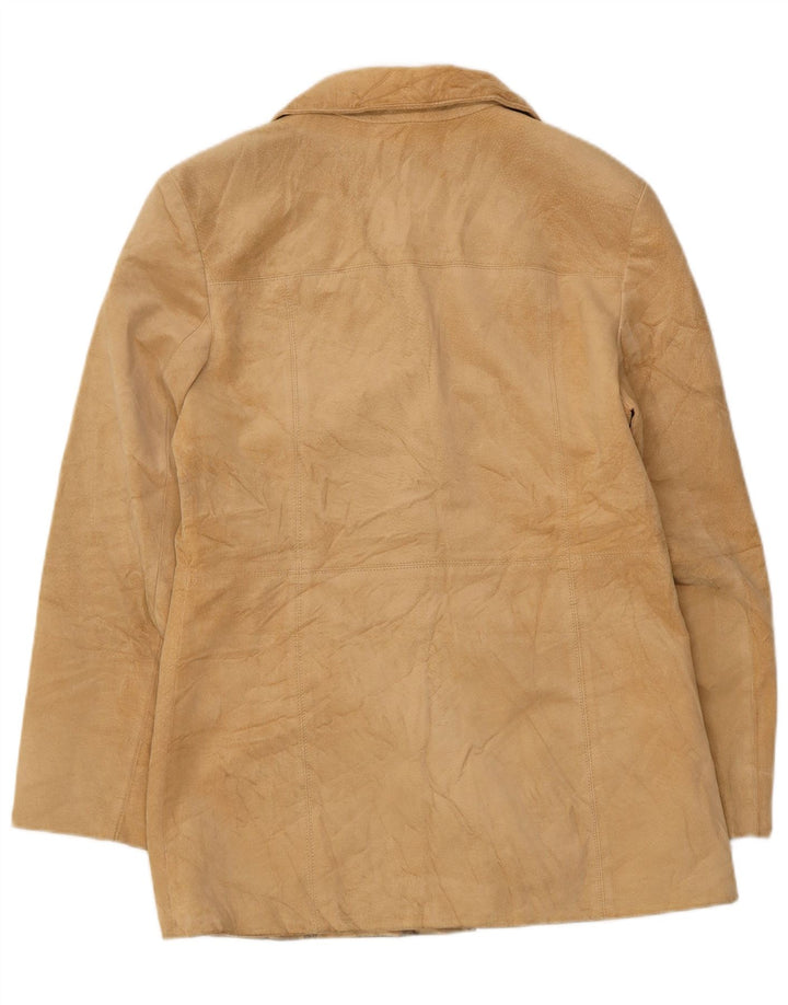 Conbipel Dame Ruskind Overfrakke IT 50 XL Beige Læder