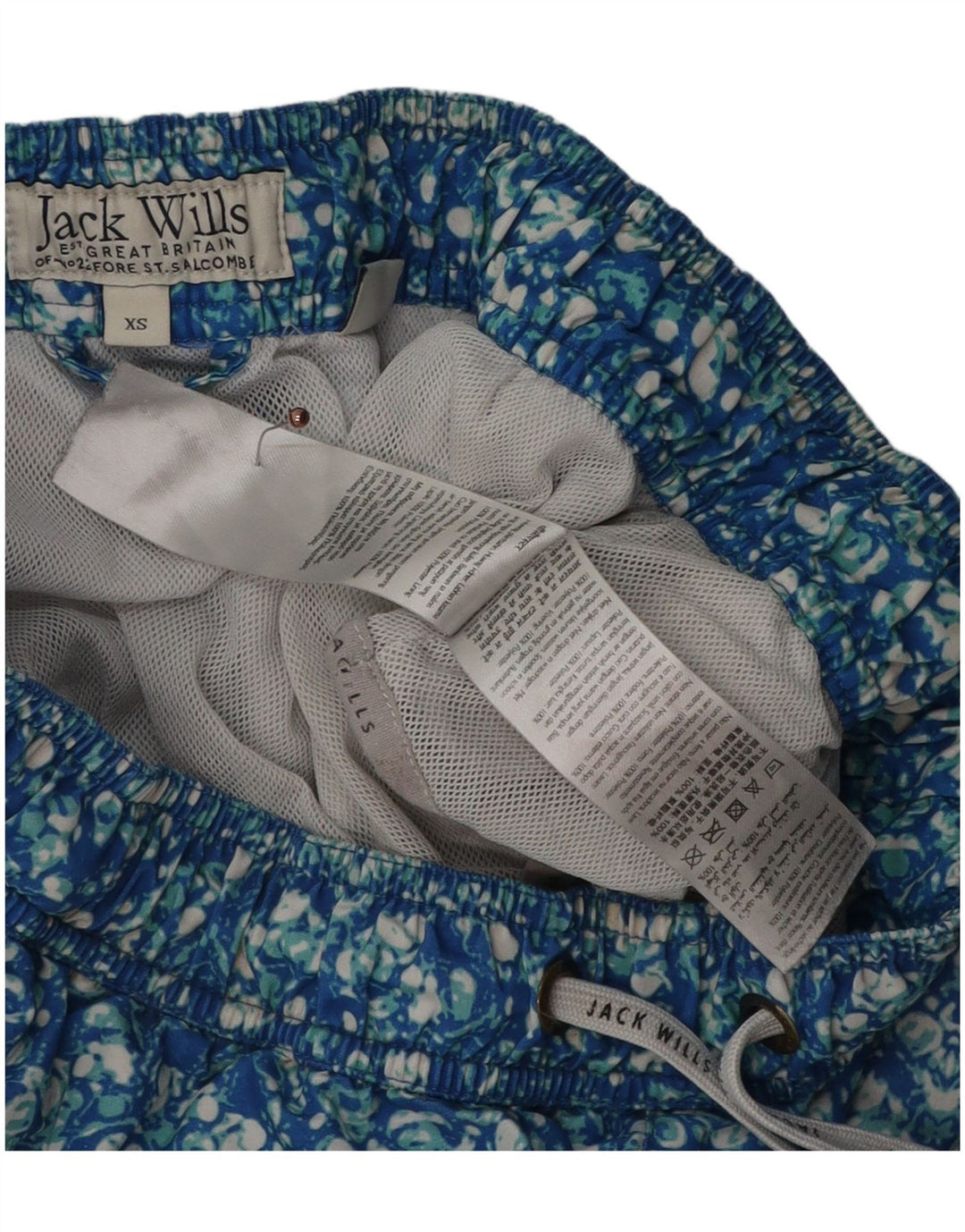 Jack Wills Badeshorts til mænd XS Blue Floral Polyester