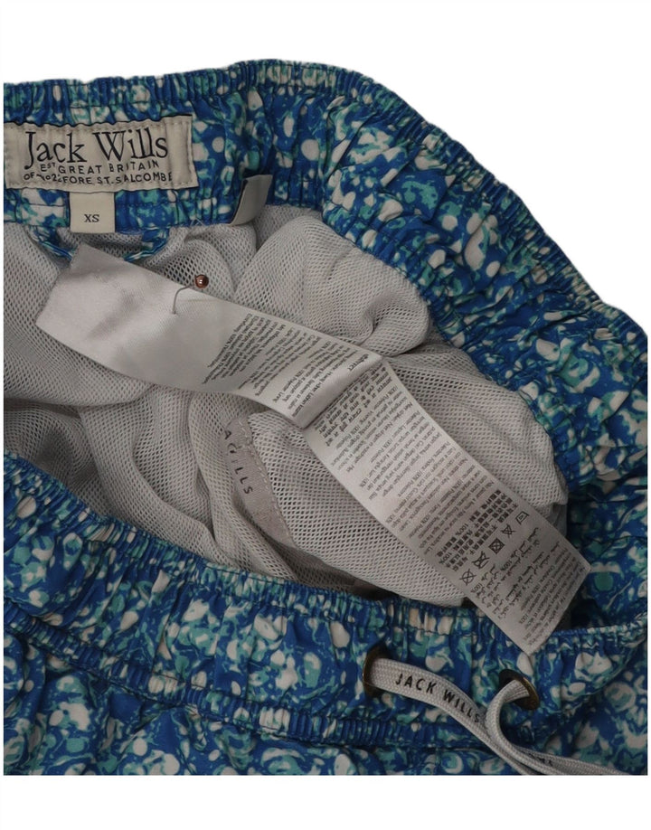 Jack Wills Badeshorts til mænd XS Blue Floral Polyester