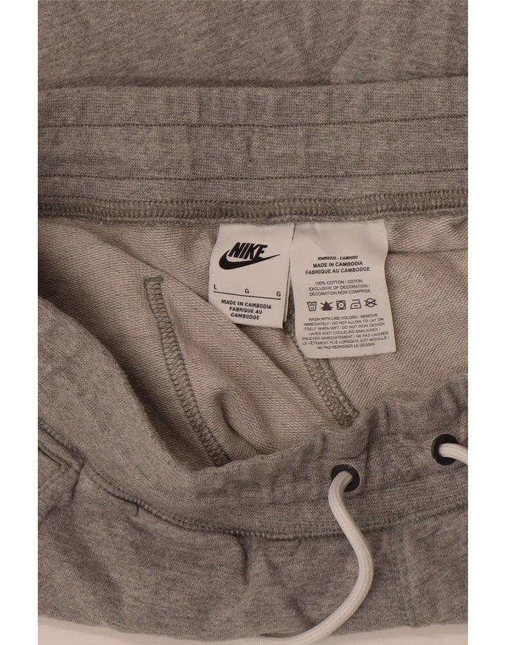 Nike grafiske sportsshorts til mænd, store grå bomuld