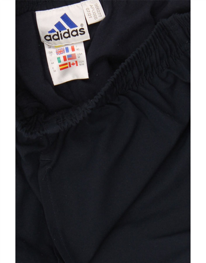 ADIDAS træningsdragt bukser til kvinder UK 12 Medium marineblå polyester