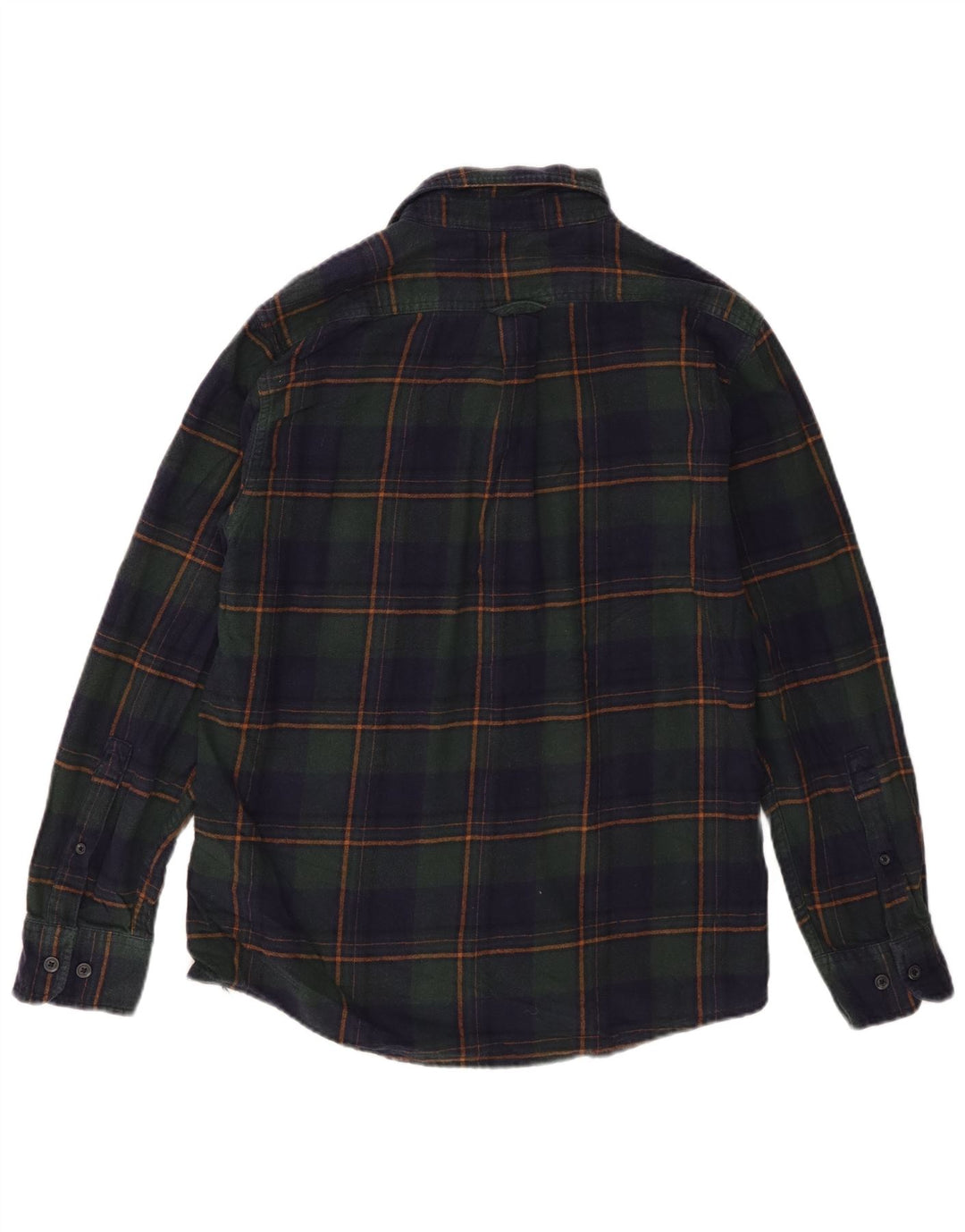Eddie Bauer Herre Flanellskjorte Medium Navyblå Ternet Bomuld