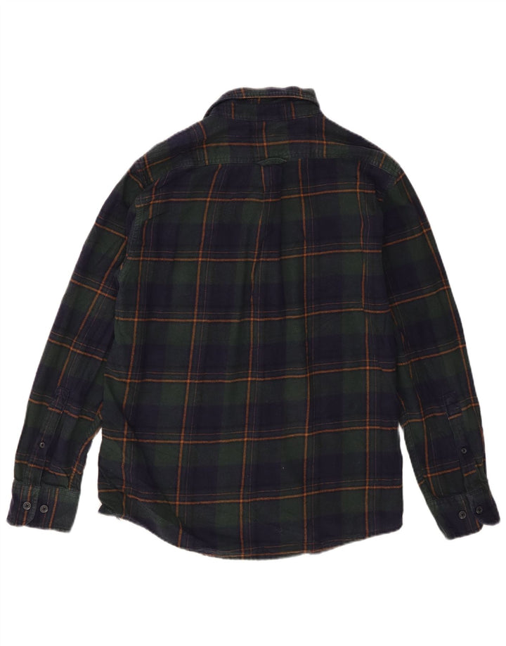 Eddie Bauer Herre Flanellskjorte Medium Navyblå Ternet Bomuld