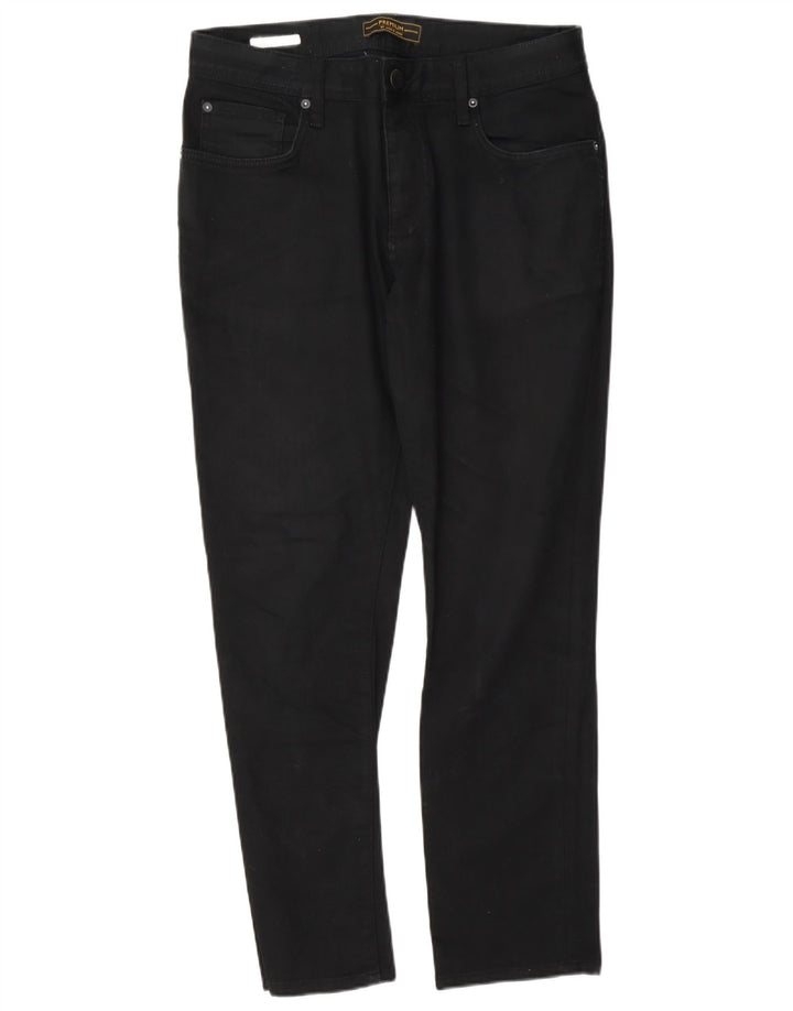 Jack & Jones Herre Slim Jeans W33 L30 Sort Bomuld
