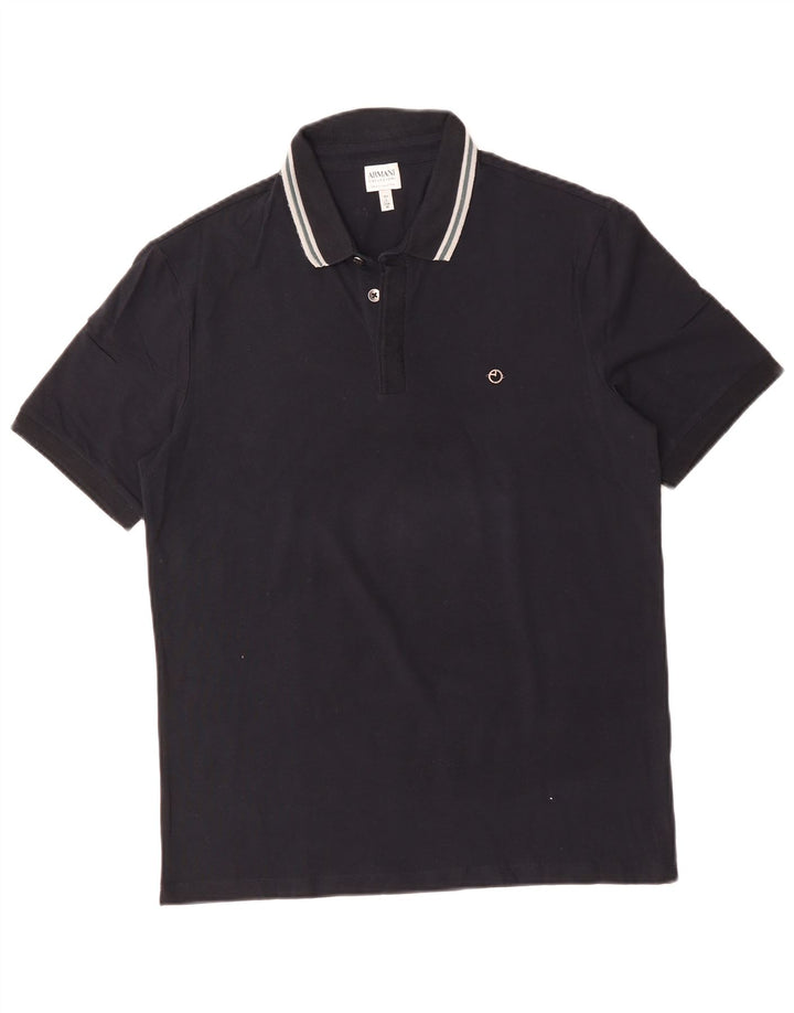 ARMANI COLLEZIONI Poloskjorte til mænd Medium Navyblå