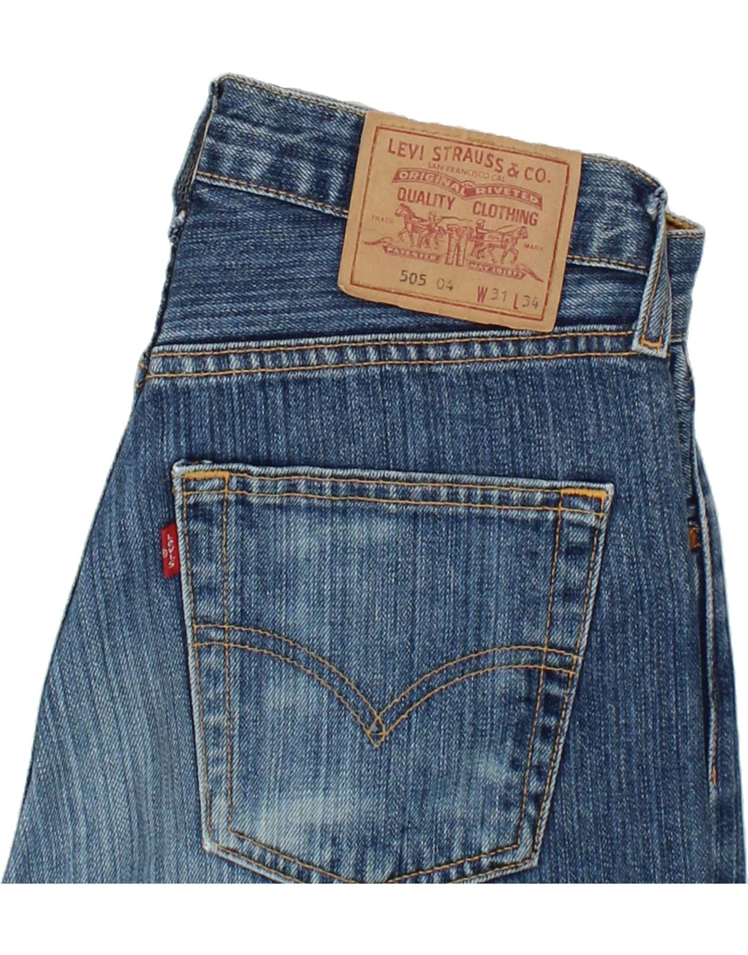 LEVI'S Mens Denim Shorts W31 Medium  Blue Vintage Levi's and Second-Hand Levi's from Messina Hembry 