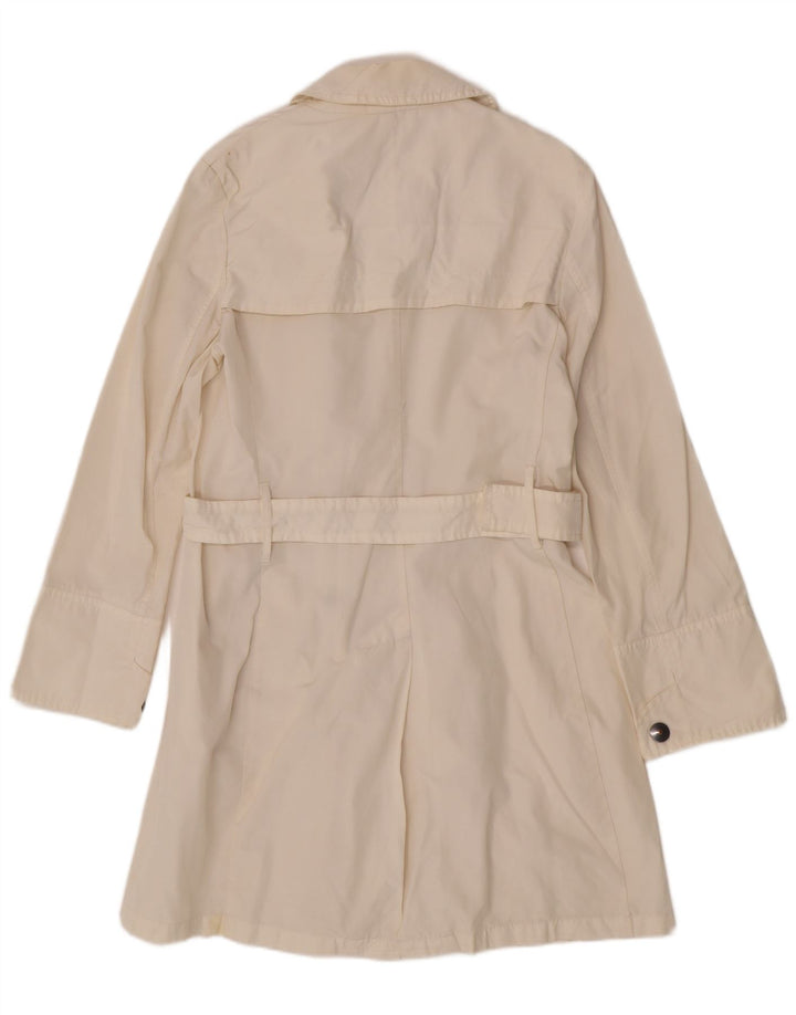 Max & Co. Trench Coat til kvinder UK 14 Medium Off White Polyamid