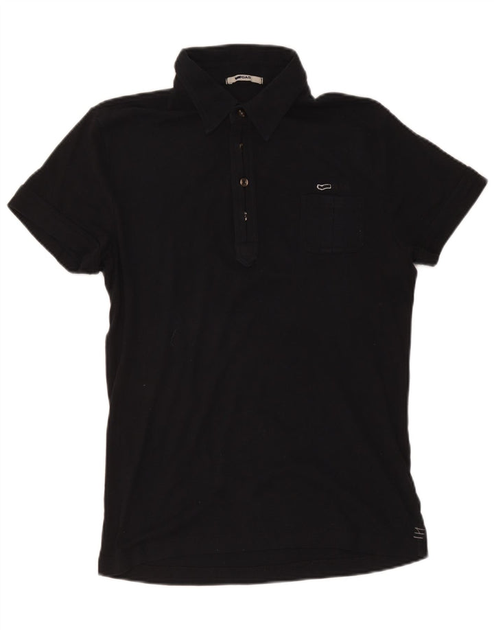 Gas Dame Polo Shirt UK 10 Small Black Bomuld