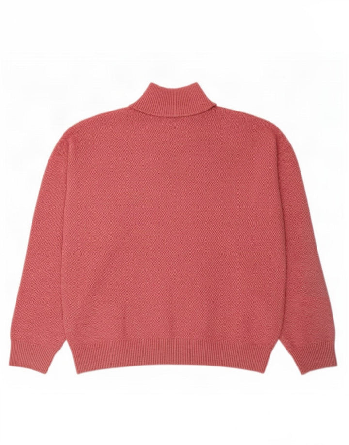 Marks & Spencer Dame Turtle Neck Jumper Sweater UK 14 Medium Pink