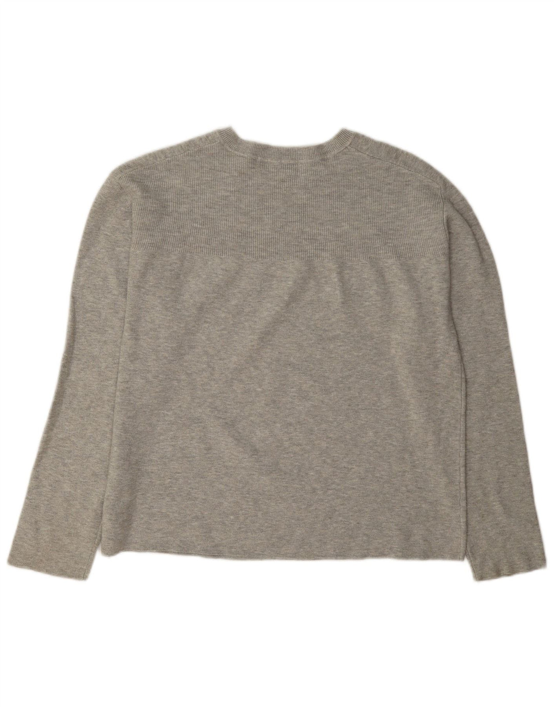 Marks & Spencer Dame sweater med rund hals DK 14 Medium Grå Viscose