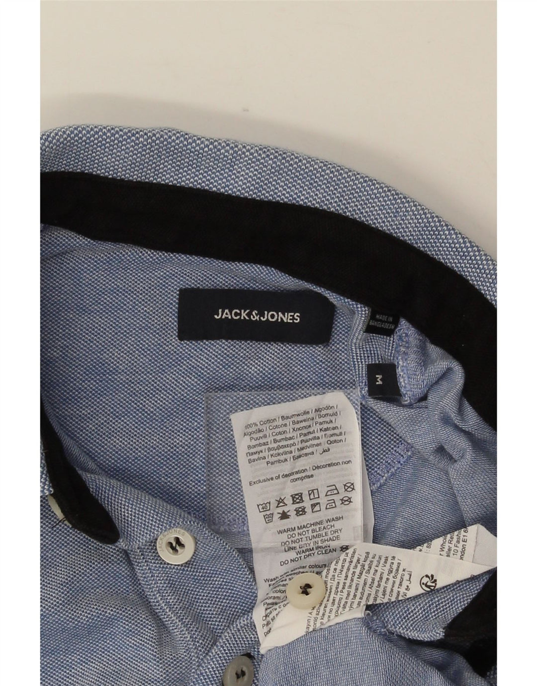 Jack & Jones herre poloshirt mellemblå bomuld