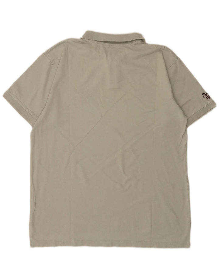 Umbro Herre Grafisk Polo Shirt Stor Grå Bomuld
