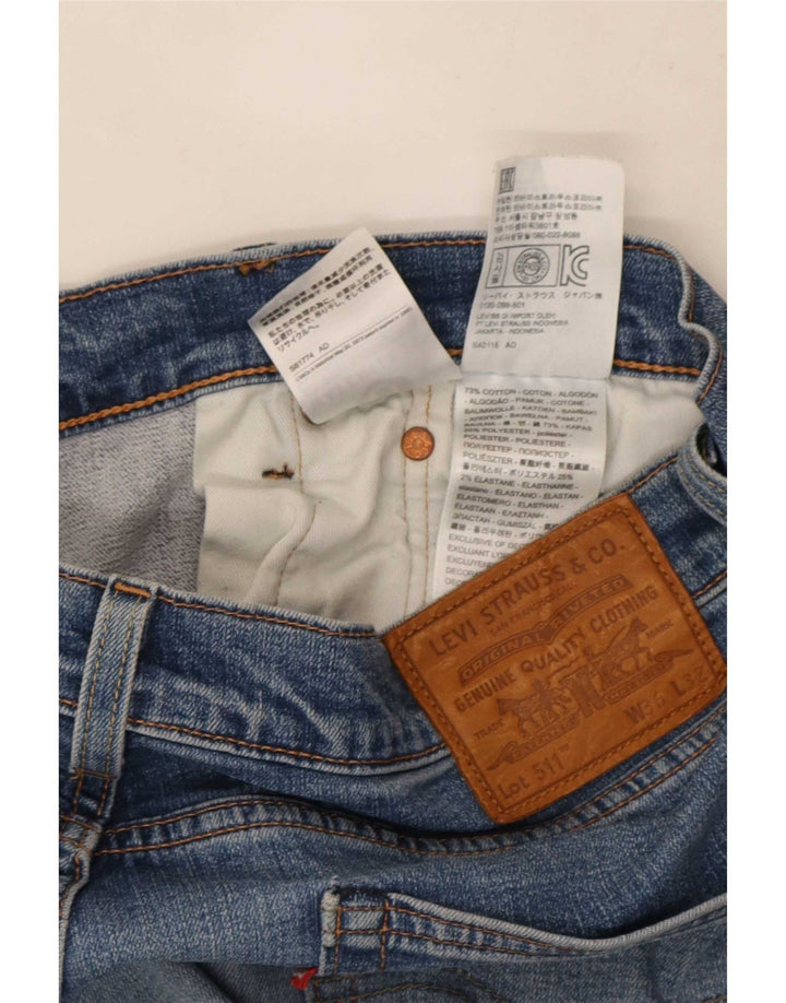 Levi's Herre 511 Slim Jeans W36 L32 Blå Bomuld