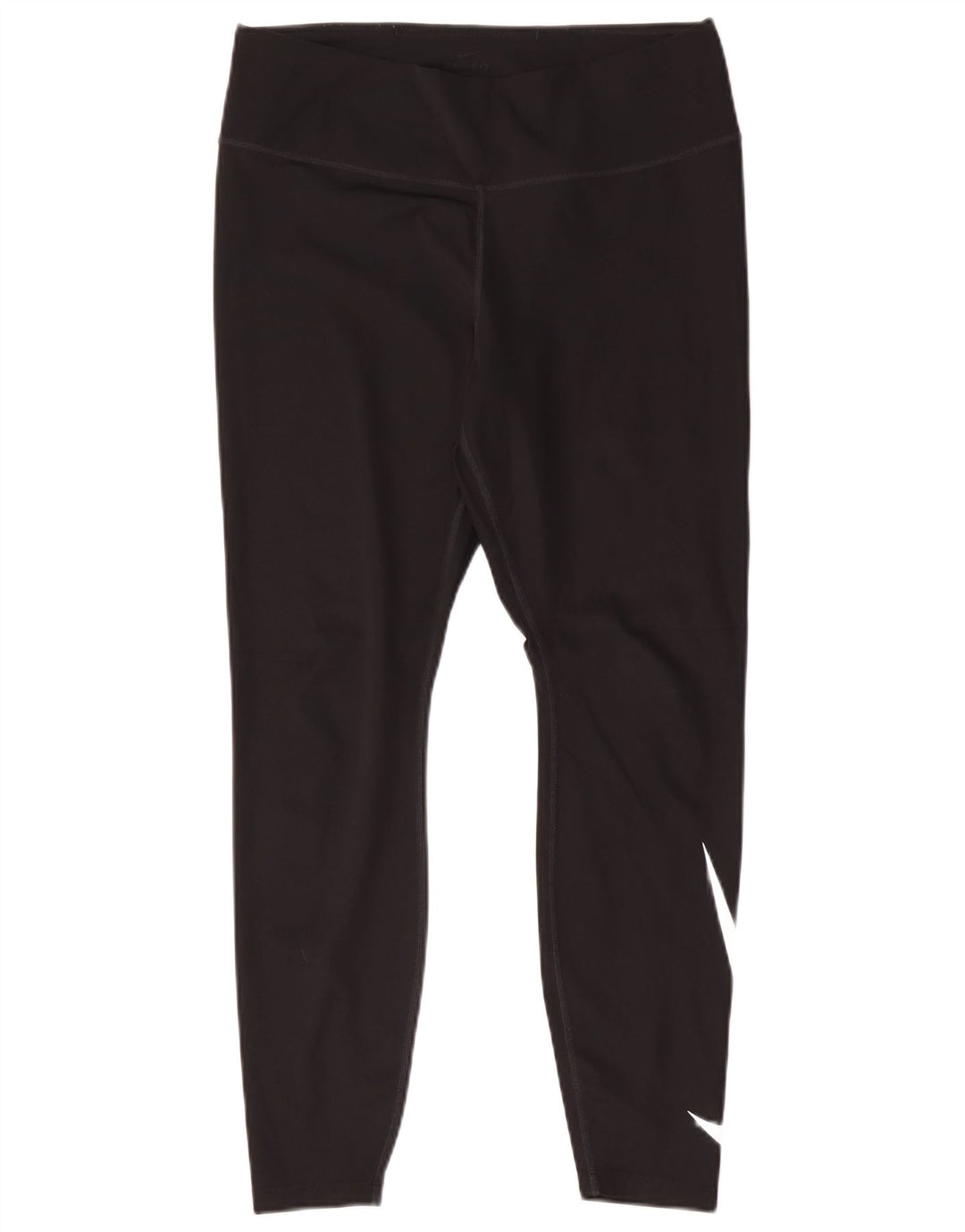 Nike Dame Dri Fit Grafiske Leggings UK 14 Large Black Polyester