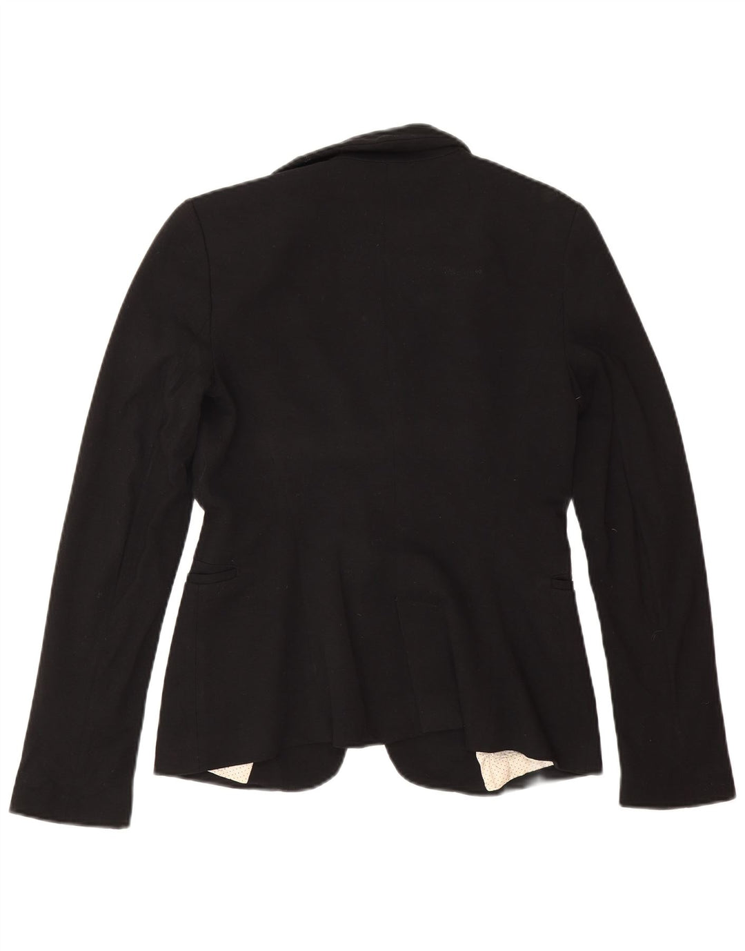 Zara Dame 1 Knap Blazer Jacket UK 10 Small Black Viscose