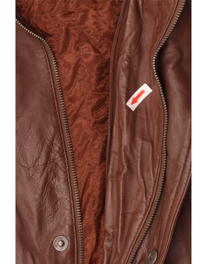 Vintage herre læderfrakke UK 40 Large Brown
