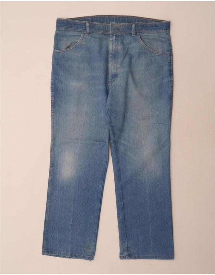 WRANGLER Herre Regular Fit Straight Jeans W38 L29 Blå Polyester