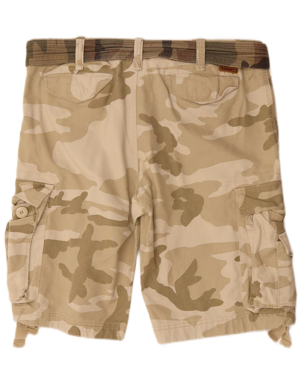 Brandit Herre Cargo Shorts 2XL W42 Beige Camouflage Bomuld