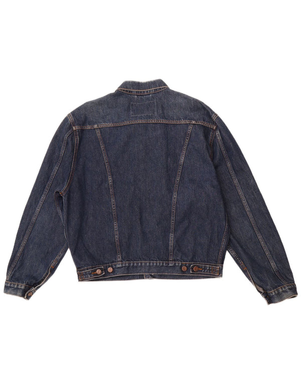 WRANGLER Denimjakke til mænd UK 40 Stor marineblå bomuld