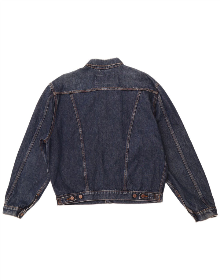 WRANGLER Denimjakke til mænd UK 40 Stor marineblå bomuld