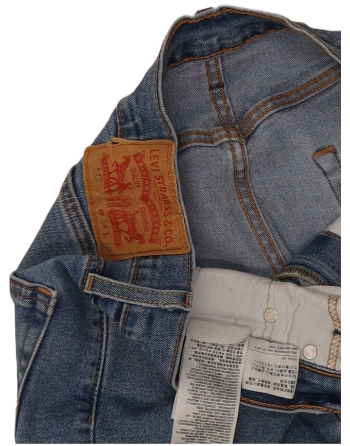 Levi's Herre 512 Slim Tapered Jeans W34 L30 Blå Bomuld