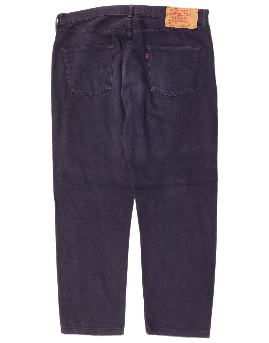 Levi's Herre 501 Straight Jeans W40 L28 Marineblå