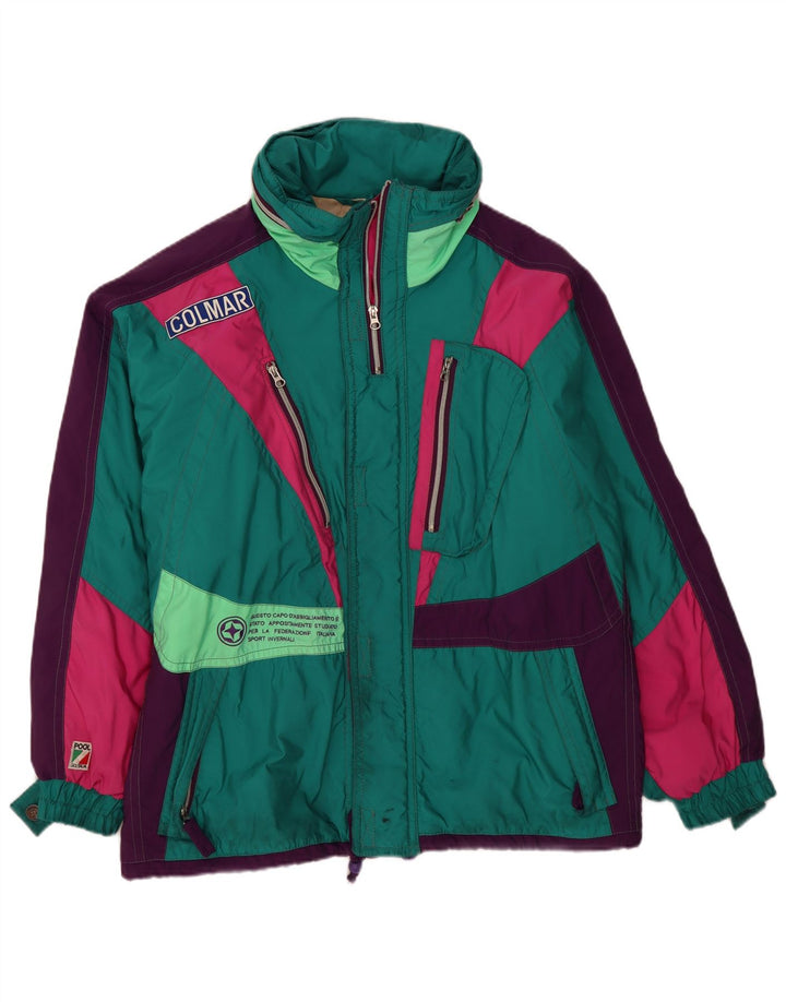 Colmar Herre Grafisk Oversized Skijakke IT 56 XL Grøn Colourblock