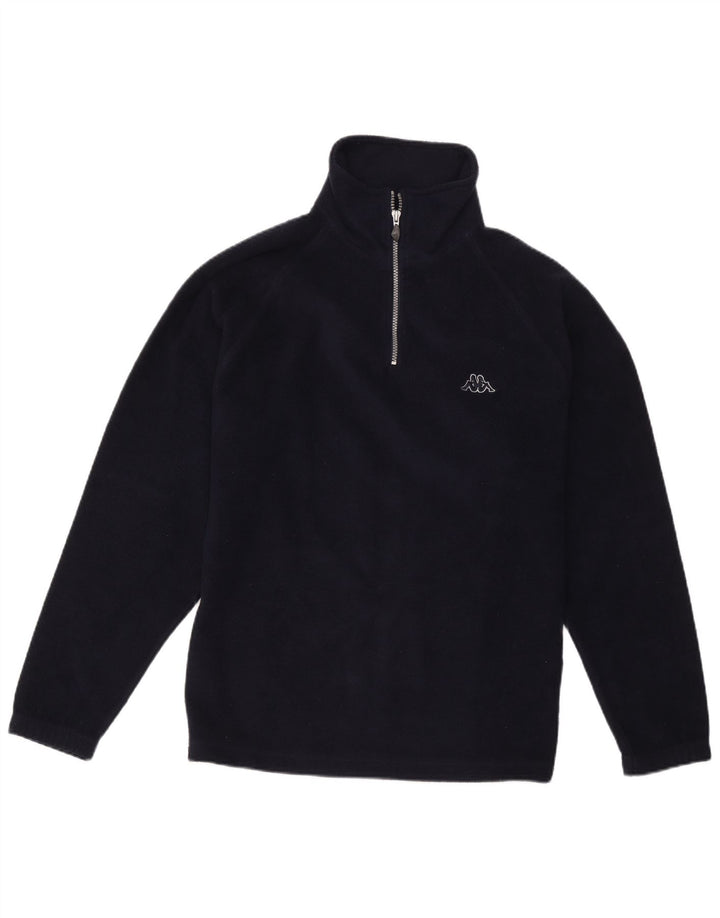 Kappa herre lynlås hals fleece jumper medium marineblå polyester