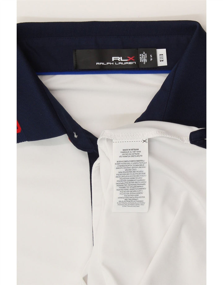 Ralph Lauren Herre USA Polo Shirt Lille hvid stribet polyester