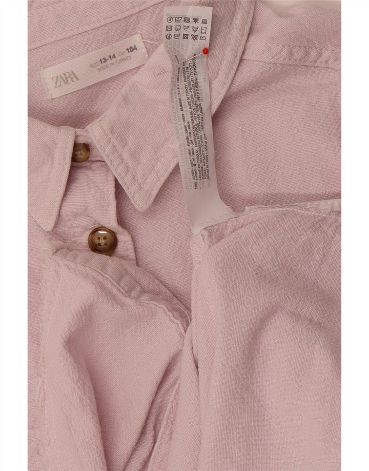 Zara Pigeskjorte 13-14 år Pink Bomuld