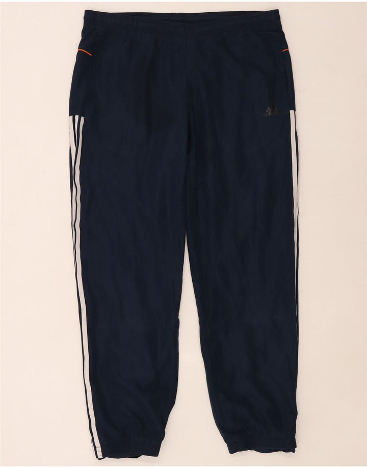 Adidas Træningsdragt til mænd Joggers UK 40/42 Medium Navy Blue Polyester