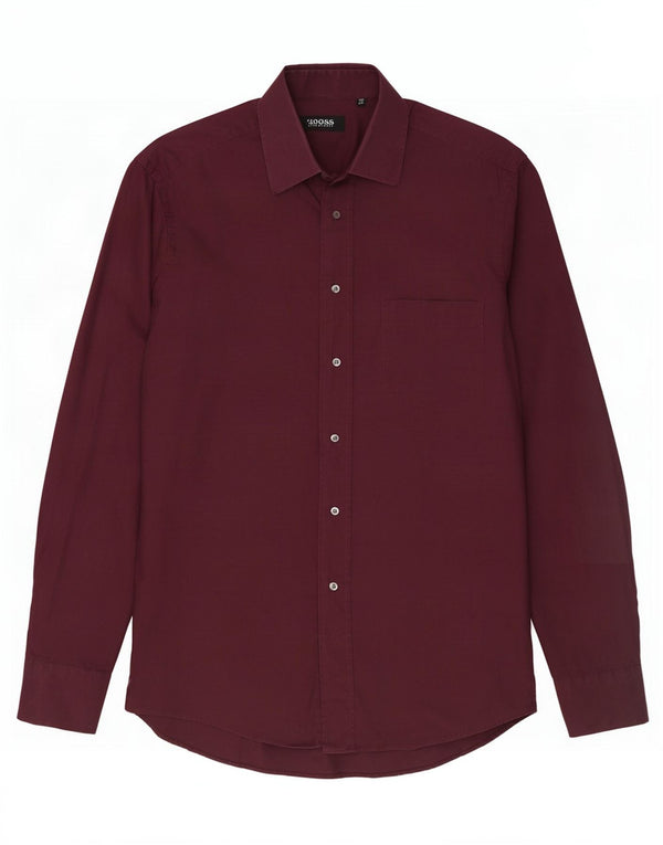 Hugo Boss Herreskjorte str. 39 15 1/2 Medium Bourgogne Bomuld