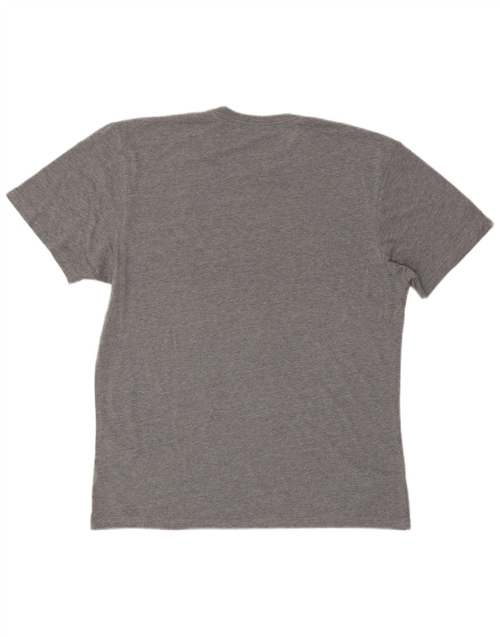 Vans Herre Custom Fit Grafisk T-Shirt Top Stor Grå Bomuld