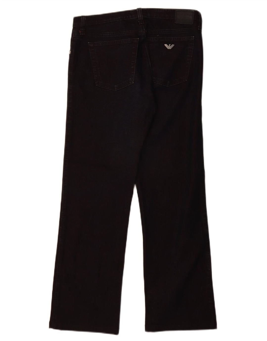 ARMANI Womens Straight Jeans W30 L28 Navy Blue Cotton