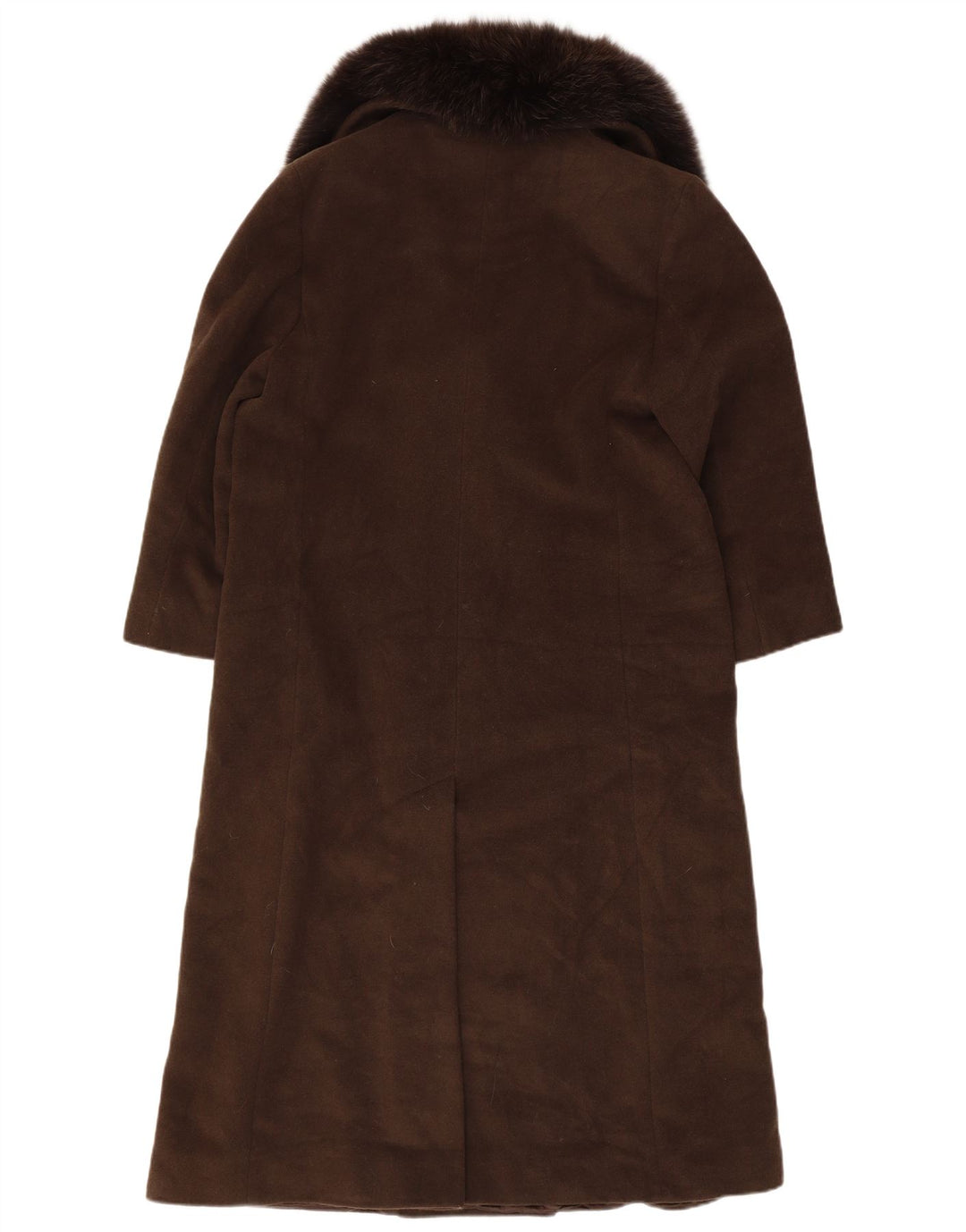 Marella Dame Oversized Overfrakke UK 10 Small Brown Virgin Wool