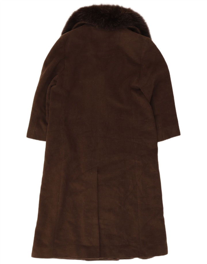 Marella Dame Oversized Overfrakke UK 10 Small Brown Virgin Wool