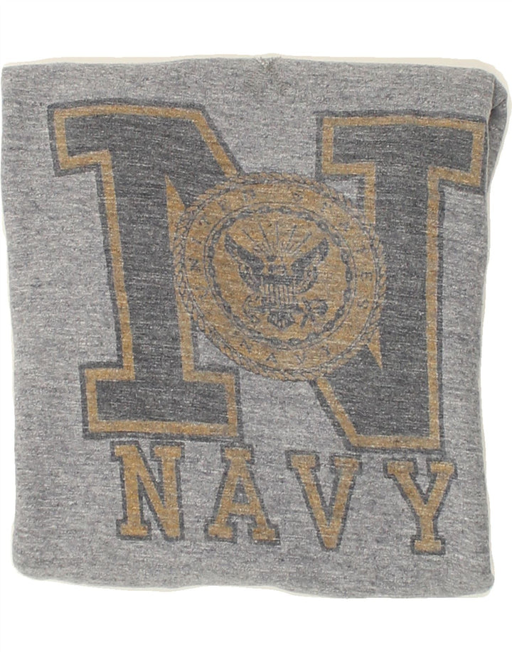 CHAMPION Womens Graphic Sweatshirt Jumper UK 10 Small Grey Colourblock | Vintage Champion | Thrift | Second-Hand Champion | Used Clothing | Messina Hembry 