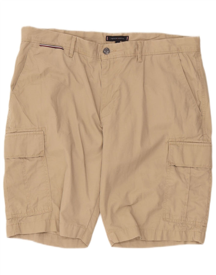 Tommy Hilfiger Herre Cargo Shorts W38 XL Beige Bomuld