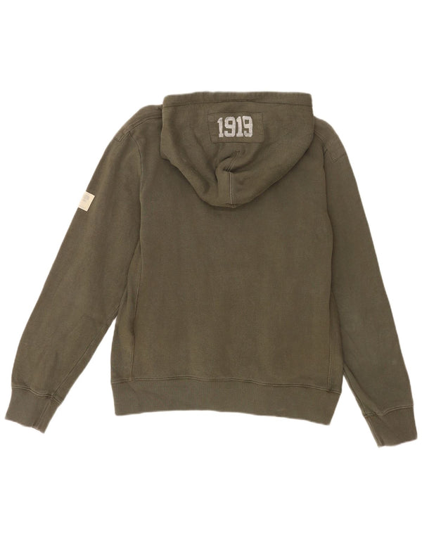 Champion Herre grafisk hættetrøje Jumper Small Green Bomuld Sports