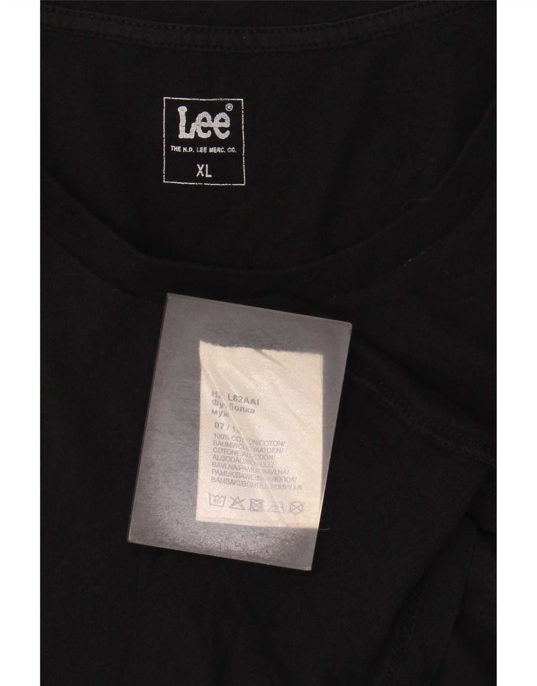 Lee Herre grafisk T-shirt top XL sort bomuld