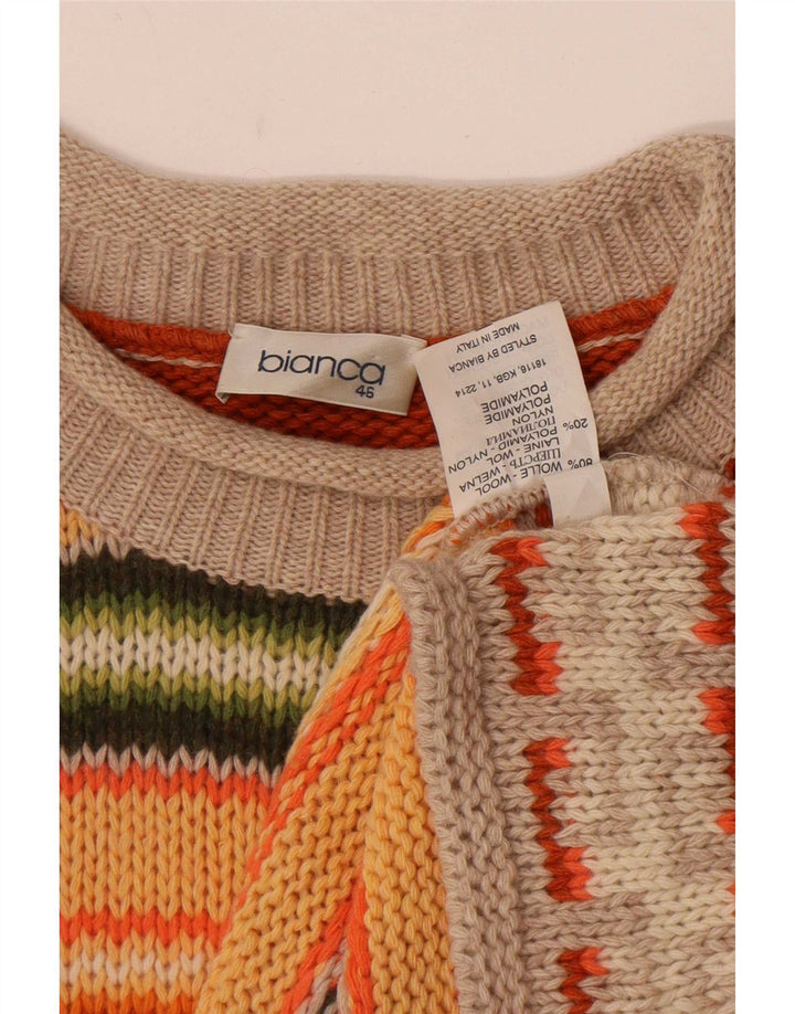 Bianca Dame Turtle Neck Jumper Sweater IT 46 Stor Flerfarvet